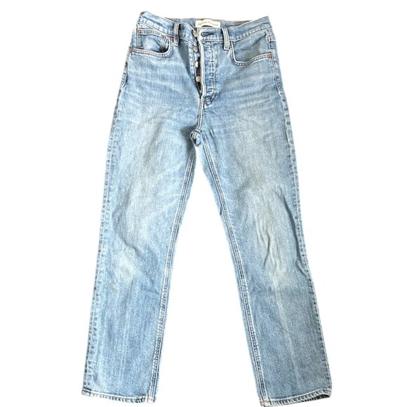 ARITZIA DENIM FORUM ButtonFly The Arlo High Rise Straight Jeans US 27 - Picture 1 of 8
